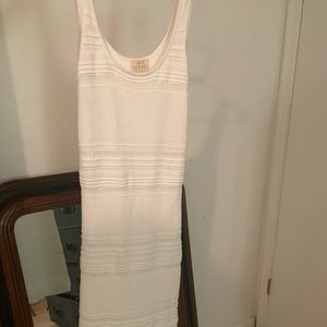 Ronny Kobo White Sleeveless Bodycon Dress